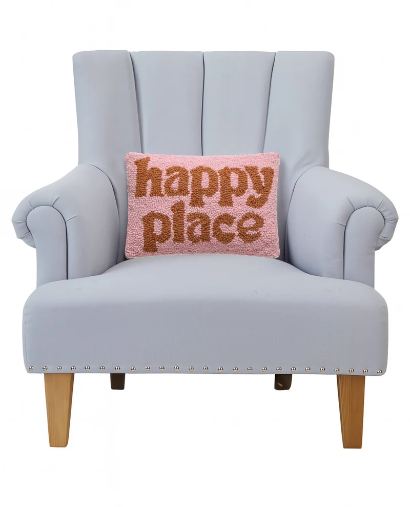 Happy Place Hook Pillow