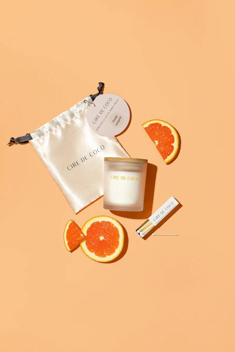 Orange Sanguine - Bougie classique