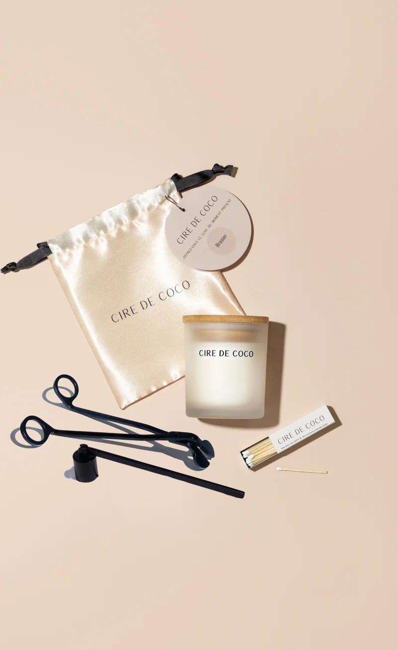 Coffret cadeau (bougie + accessoires)