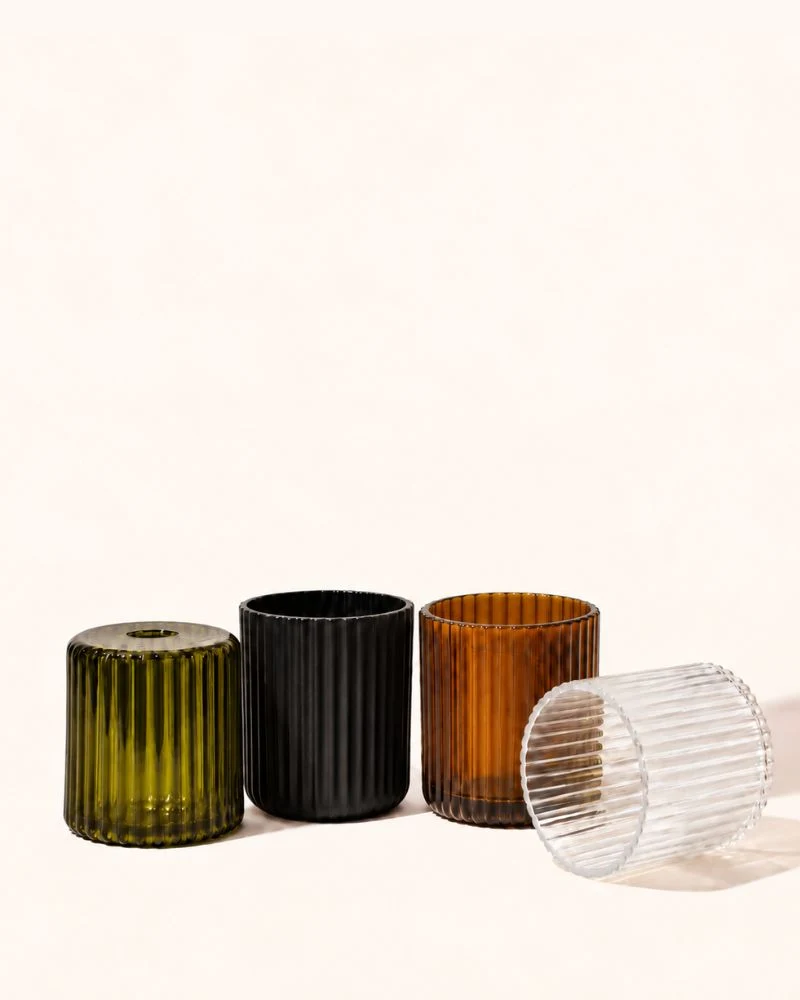 12oz Aura® Ribbed Candle Vessel