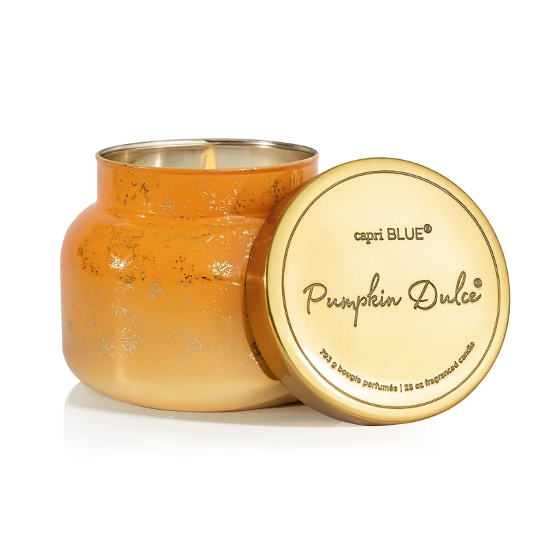 Capri Blue Pumpkin Dulce Glimmer Jar ~ Various Sizes
