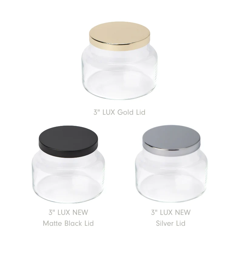 Lid - 3" LUX Metal - 12pk