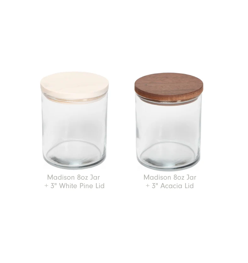Lid - 3" LUX Wood - 12pk