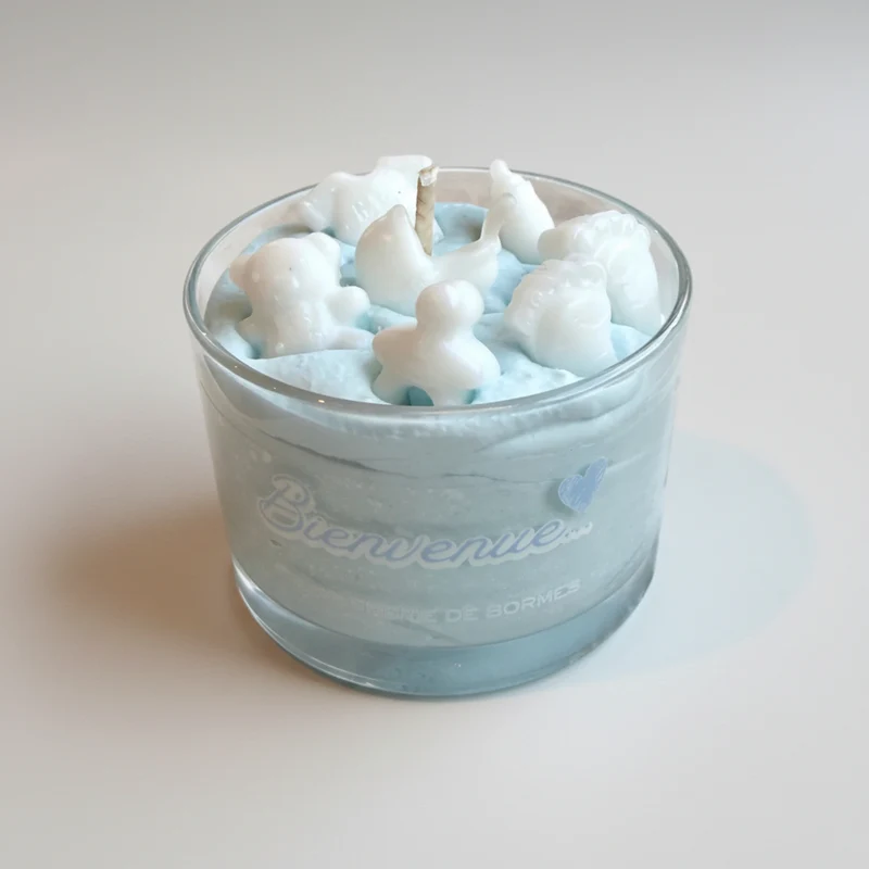 Bougie de Naissance « Bébé Garçon » – 110 g | Savonnerie de Bormes