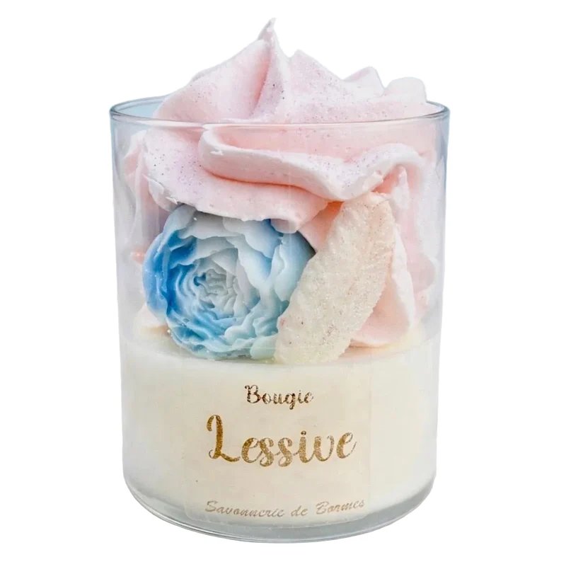 Bougie Chantilly « Jour de Lessive » – 180 g | Savonnerie de Bormes
