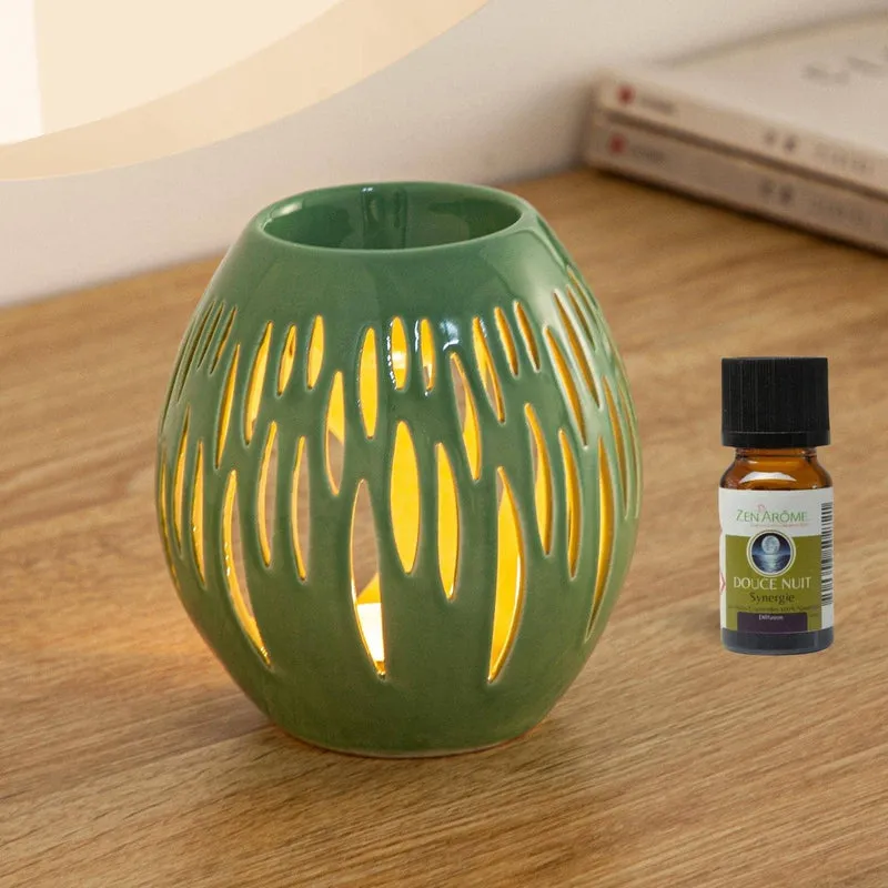 Chauffe cire parfumée & fondants OVALI en céramique - Zen'Arôme