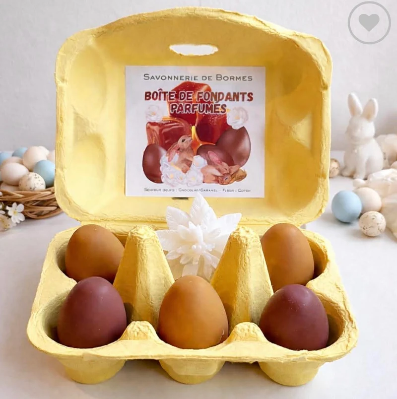 Fondants de Cire Caramel Chocolat & Coton 130g – Savonnerie de Bormes