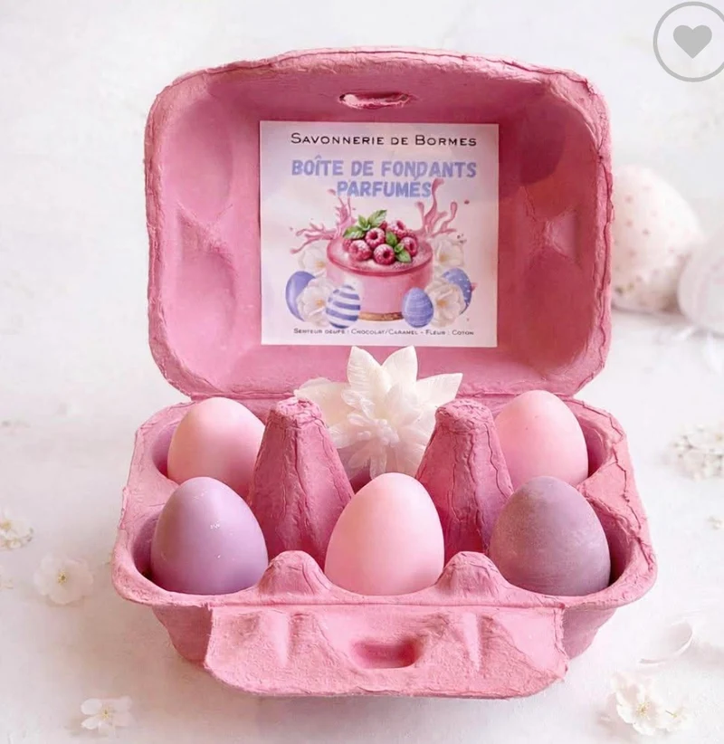 Fondants de Cire Gâteau de Framboise & Coton 130g – Savonnerie de Bormes