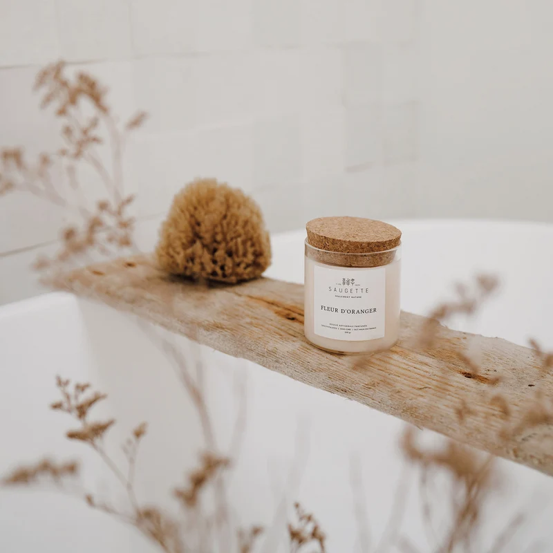 Fleur d'oranger - Bougie artisanale parfumée à la cire de soja naturelle