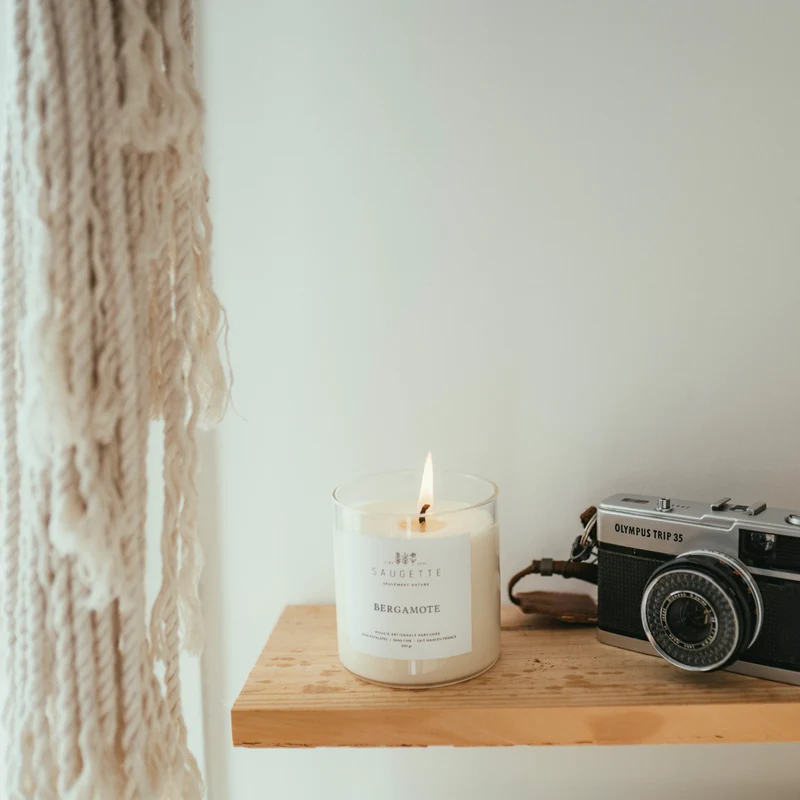 Bergamote - Bougie artisanale parfumée à la cire de soja naturelle