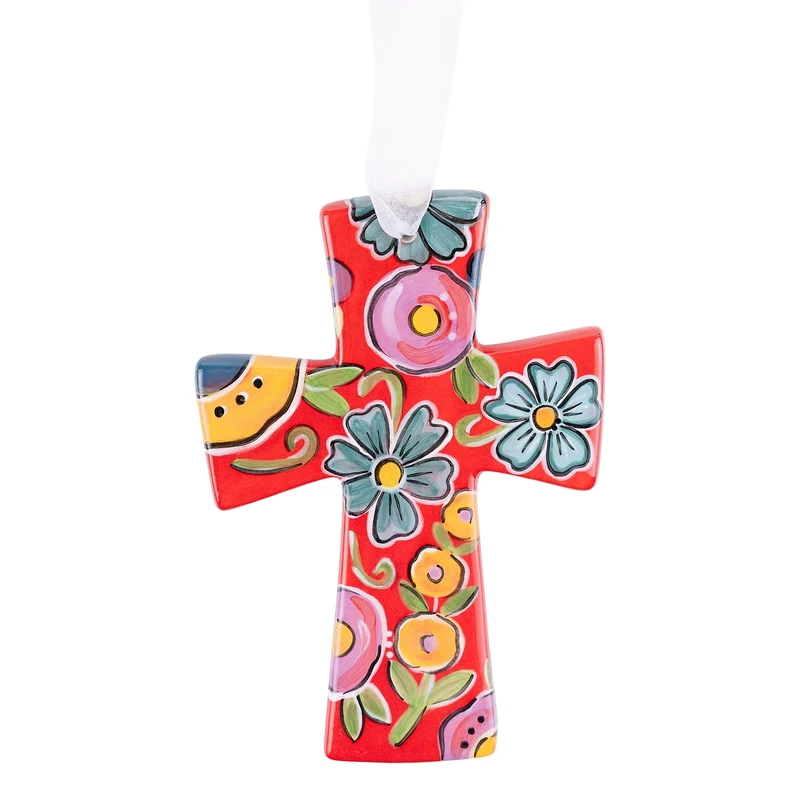 Ceramic Floral Crosses ~ Various Styles