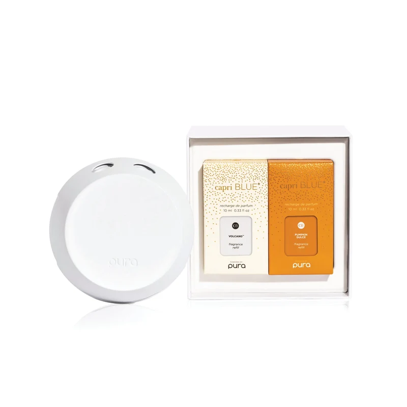 Capri Blue Pura Smart Home Diffuser Kit ~ Volcano & Pumpkin Dulce