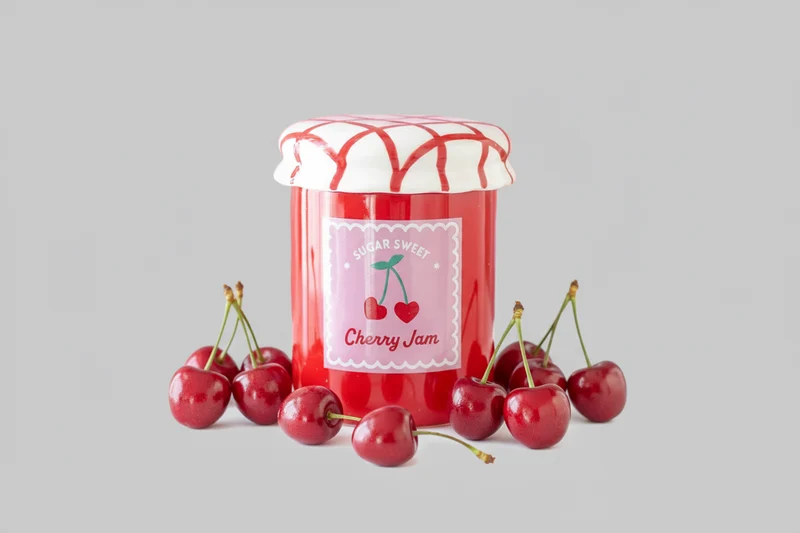 Brûle-parfum et chauffe-cire Bocal de confiture à la cerise