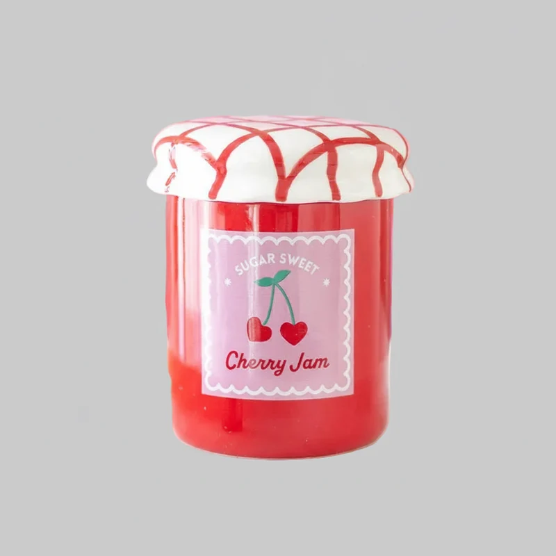 Brûle-parfum et chauffe-cire Bocal de confiture à la cerise