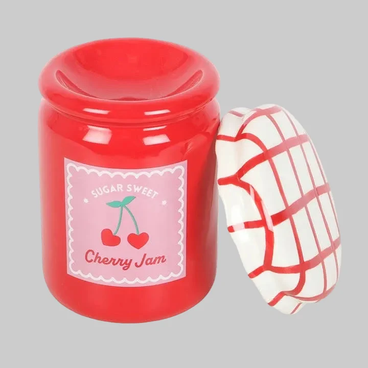 Brûle-parfum et chauffe-cire Bocal de confiture à la cerise