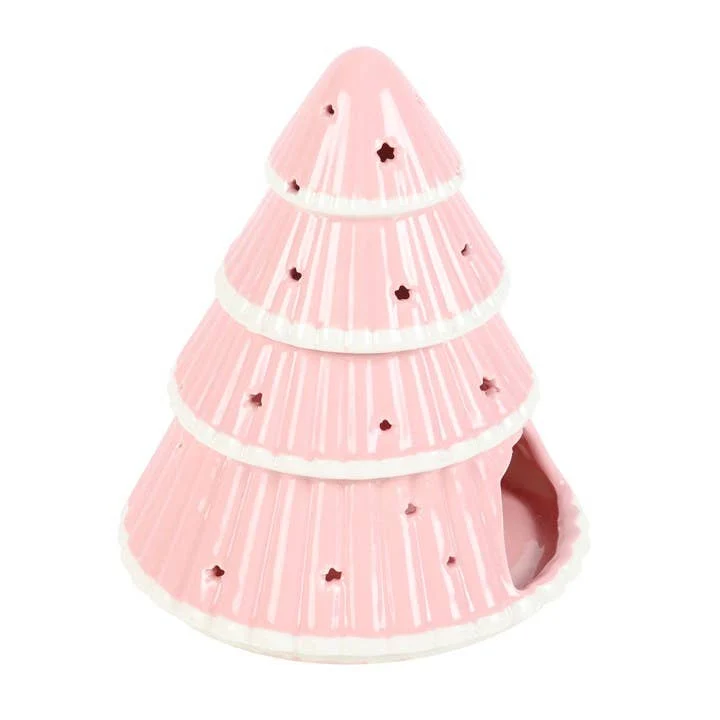 Brûle-parfum Sapin de Noël rose