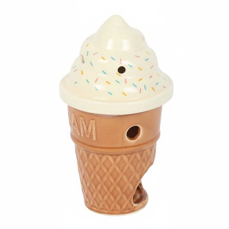 Brûle-parfum en céramique Cornet de glace