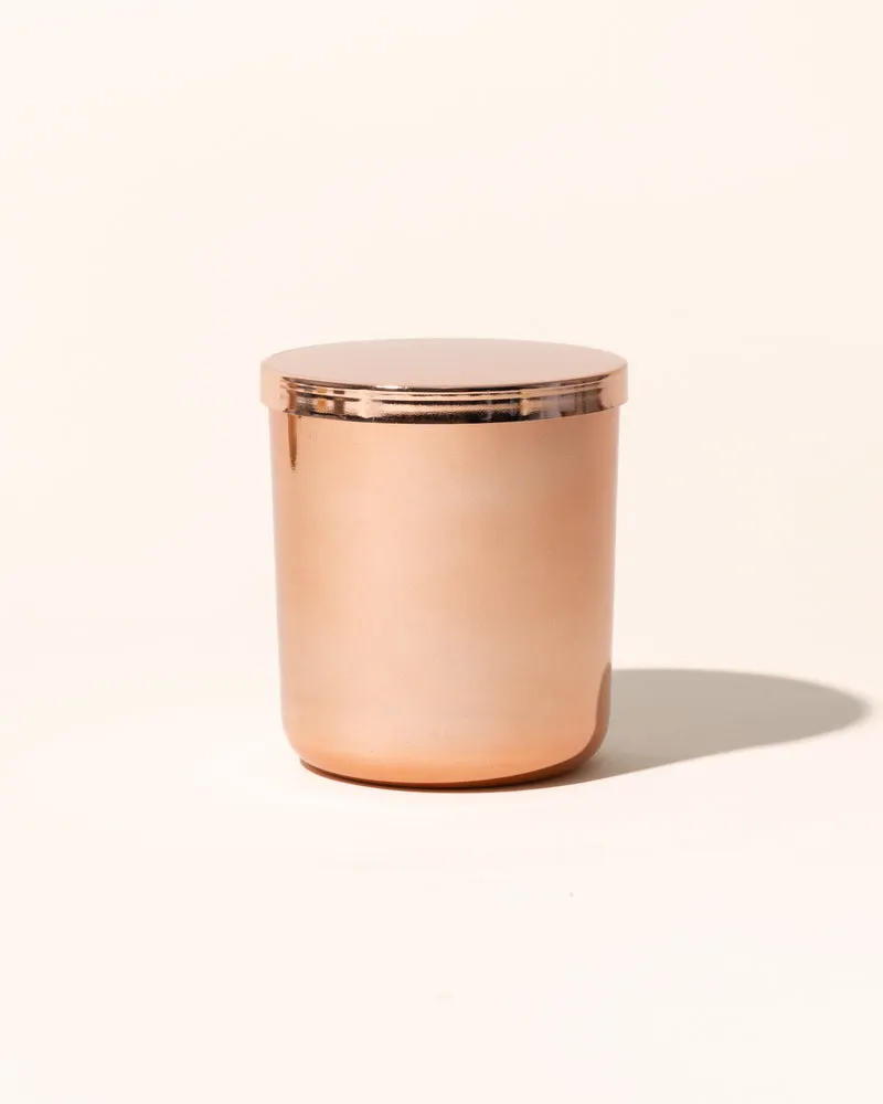 luxe metal candle lid with gasket