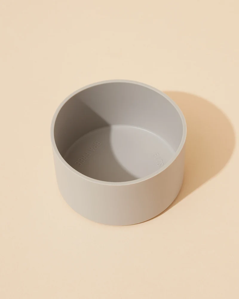 gray silicone bottle sleeve
