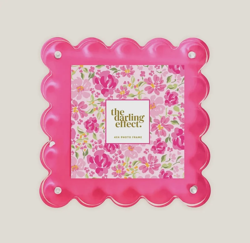 The Darling Effect Scalloped Acrylic Frames - Various Styles