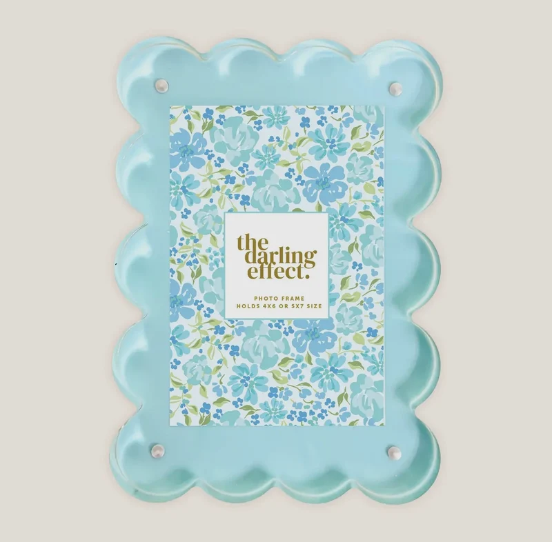 The Darling Effect Scalloped Acrylic Frames - Various Styles