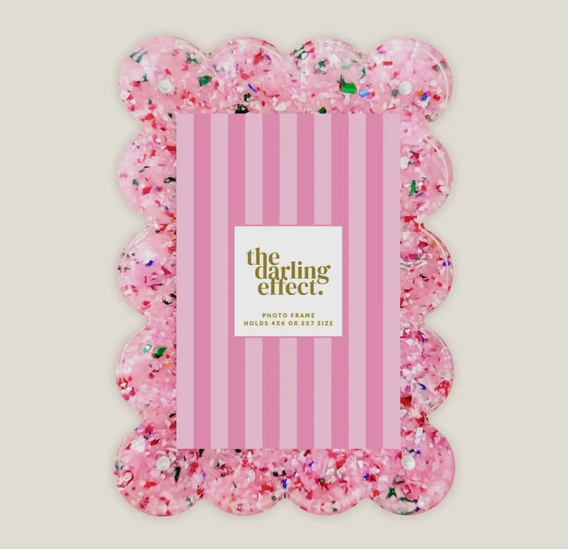 The Darling Effect Scalloped Acrylic Frames - Various Styles