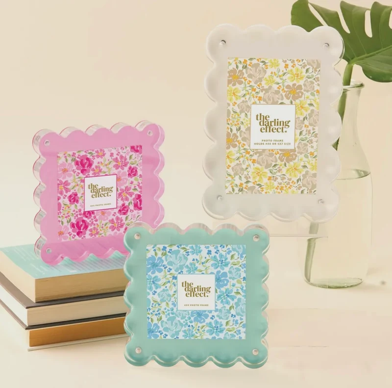 The Darling Effect Scalloped Acrylic Frames - Various Styles