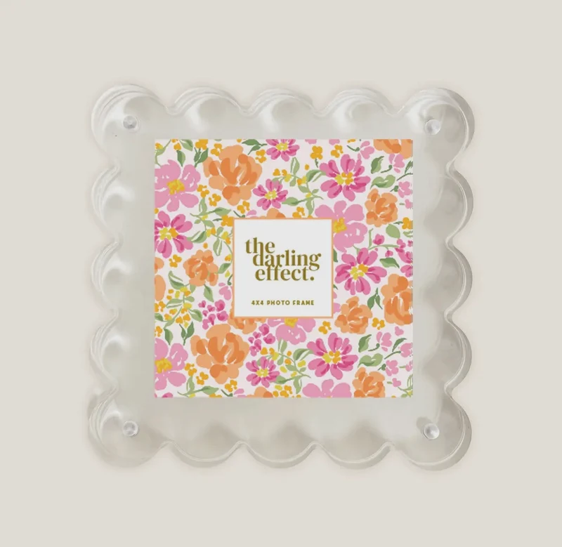 The Darling Effect Scalloped Acrylic Frames - Various Styles