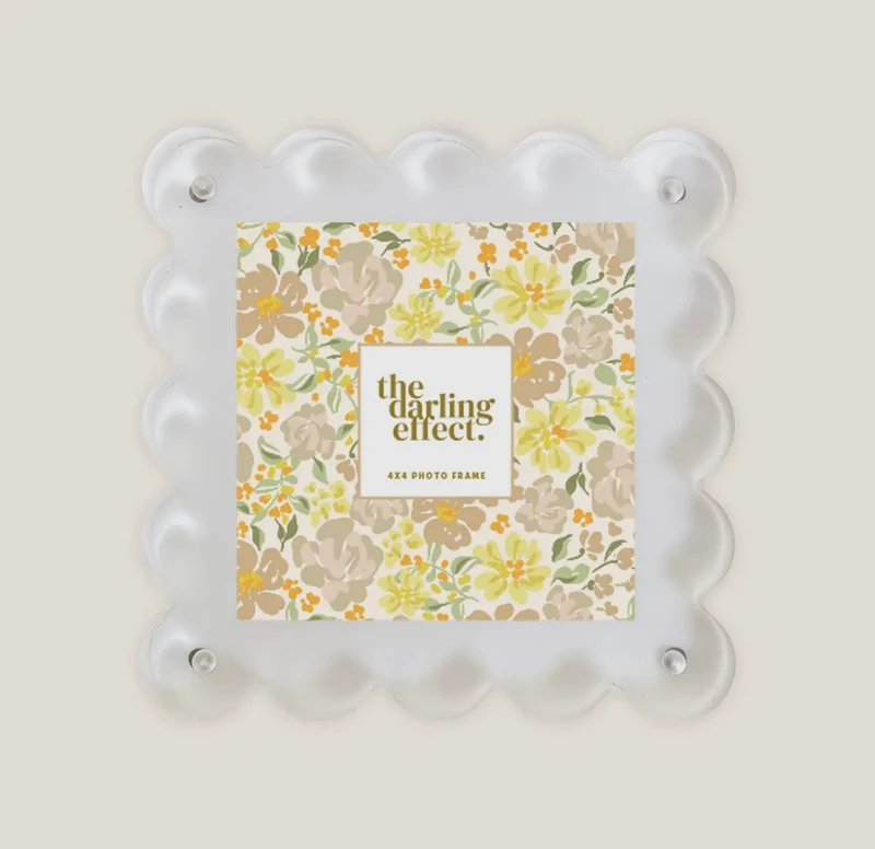 The Darling Effect Scalloped Acrylic Frames - Various Styles