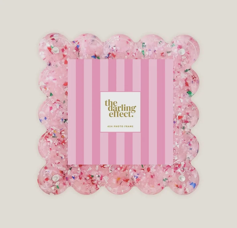 The Darling Effect Scalloped Acrylic Frames - Various Styles
