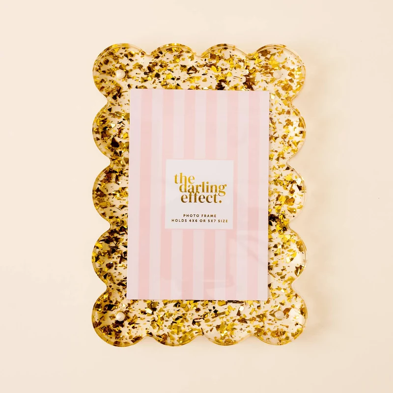 The Darling Effect Scalloped Acrylic Frames - Various Styles