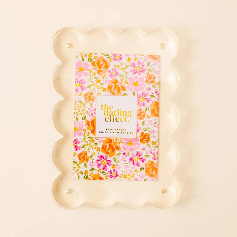 The Darling Effect Scalloped Acrylic Frames - Various Styles