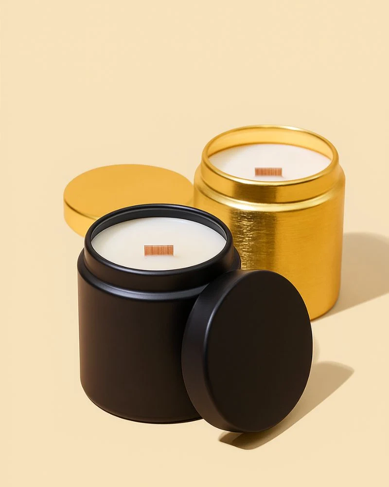 starter candle making kit - 9oz metal tin & lid