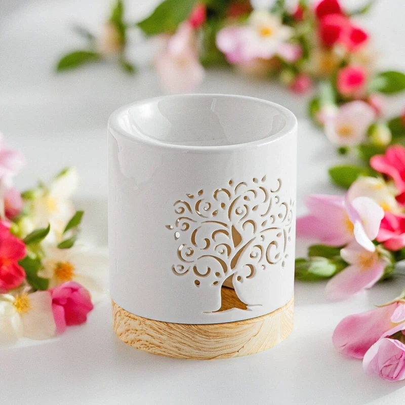 Brûle parfum & fondants ARBRE DE VIE - Céramique - Zen'Arôme