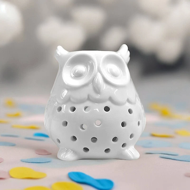 Brûleur de parfum & fondant HIBOU - Céramique laquée - Zen'Arôme