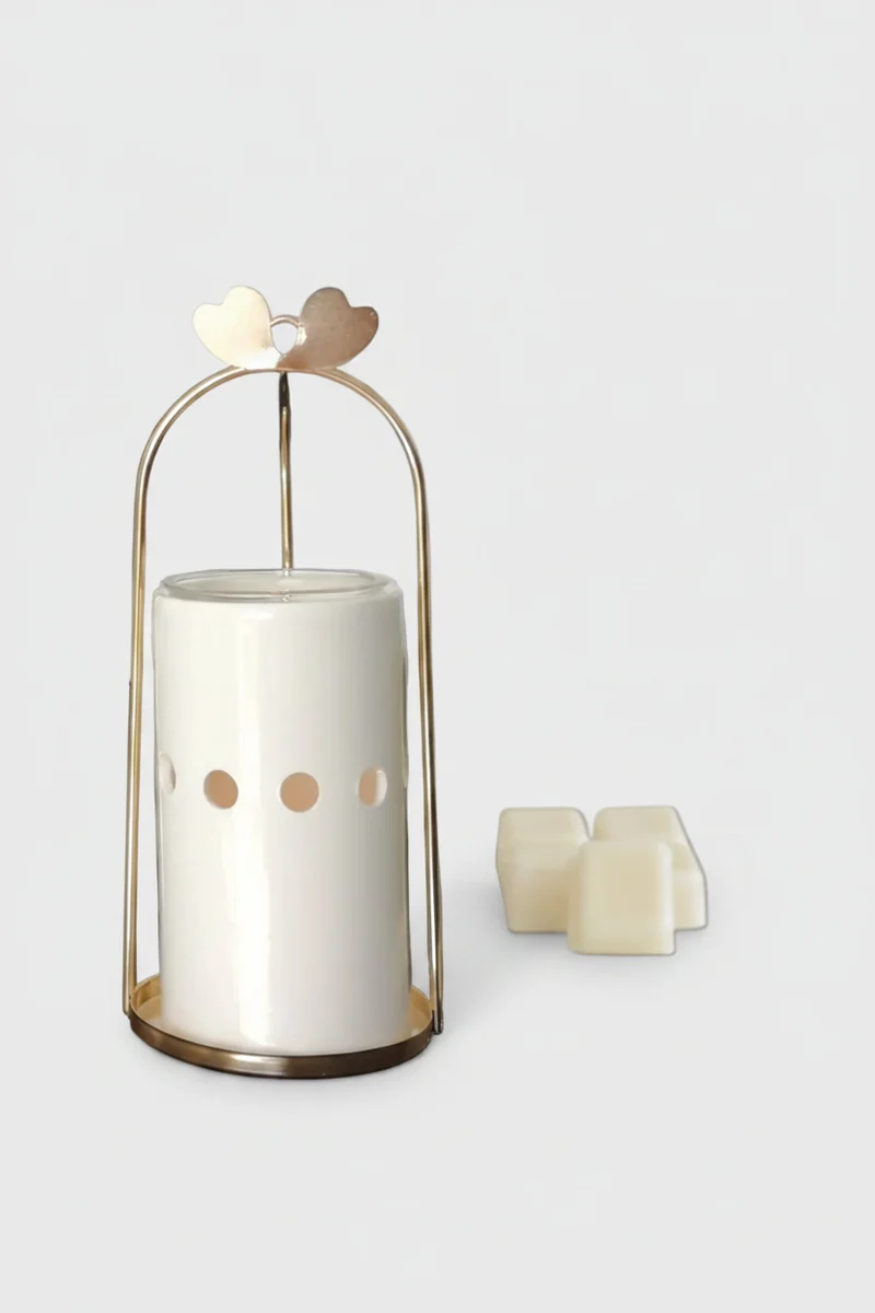 Brule parfum original AMOUR - Métal doré, verre & céramique - Zen'Arôme