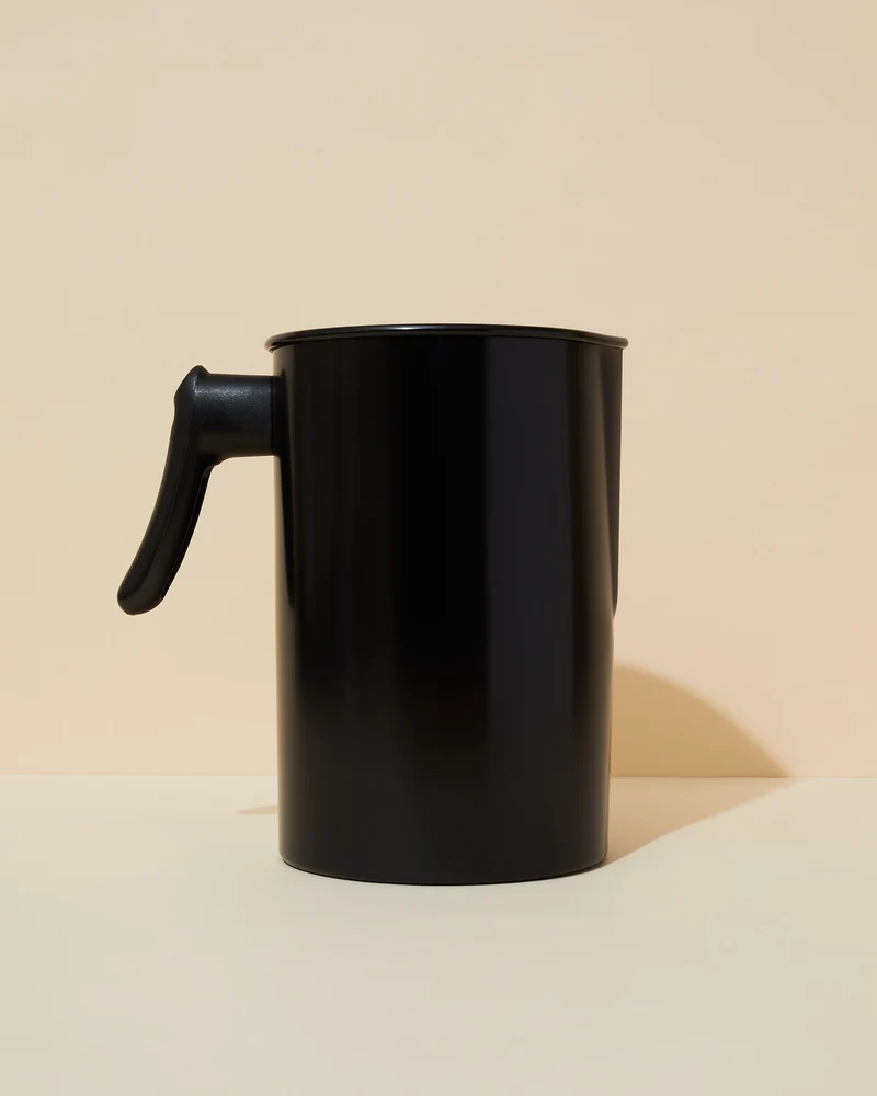 black pouring pitcher
