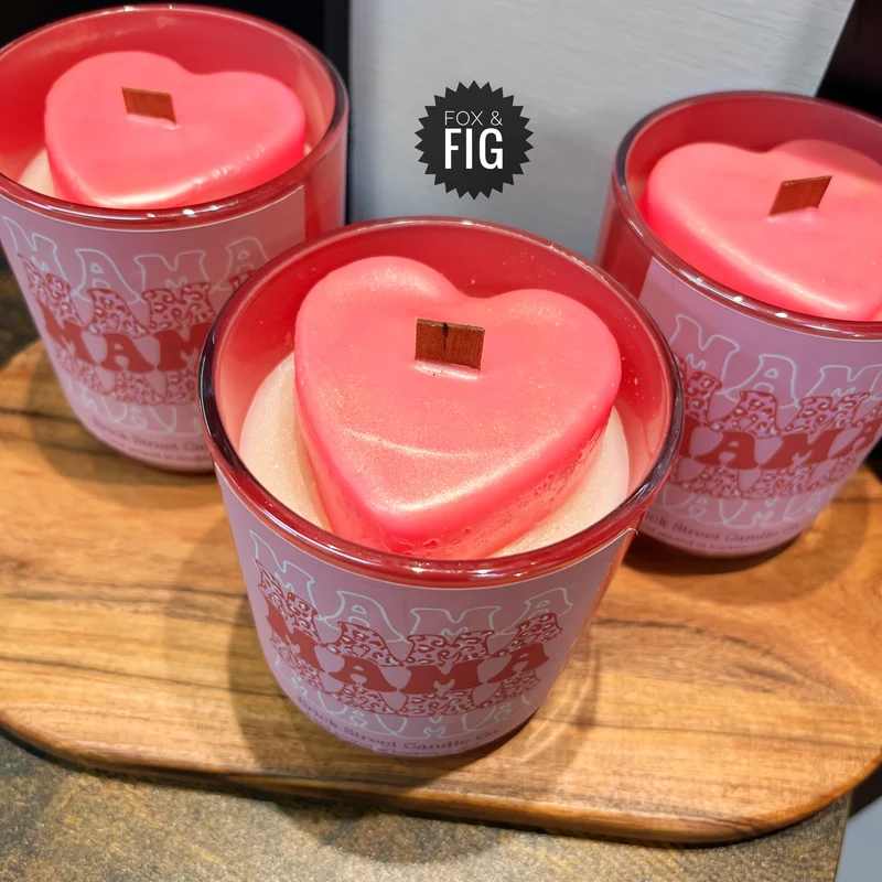 Brick Street Candle Co. ~ Mama Heart Candle