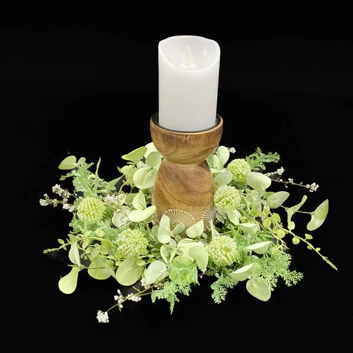 Floral Candle Ring ~ 3 Sizes