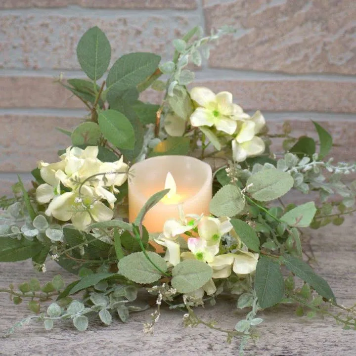 Floral Candle Ring ~ 3 Sizes