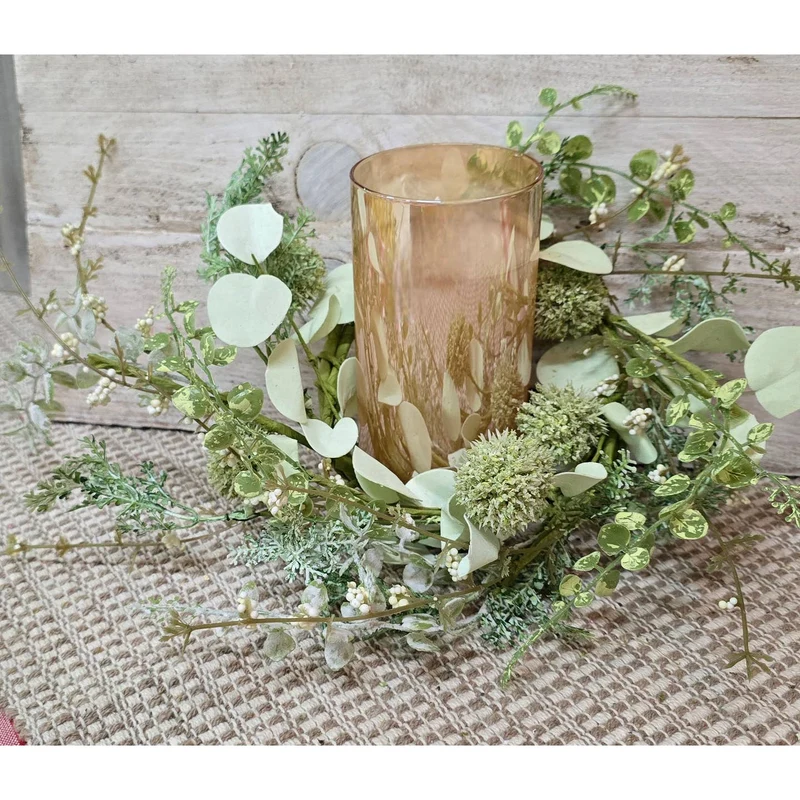 Floral Candle Ring ~ 3 Sizes