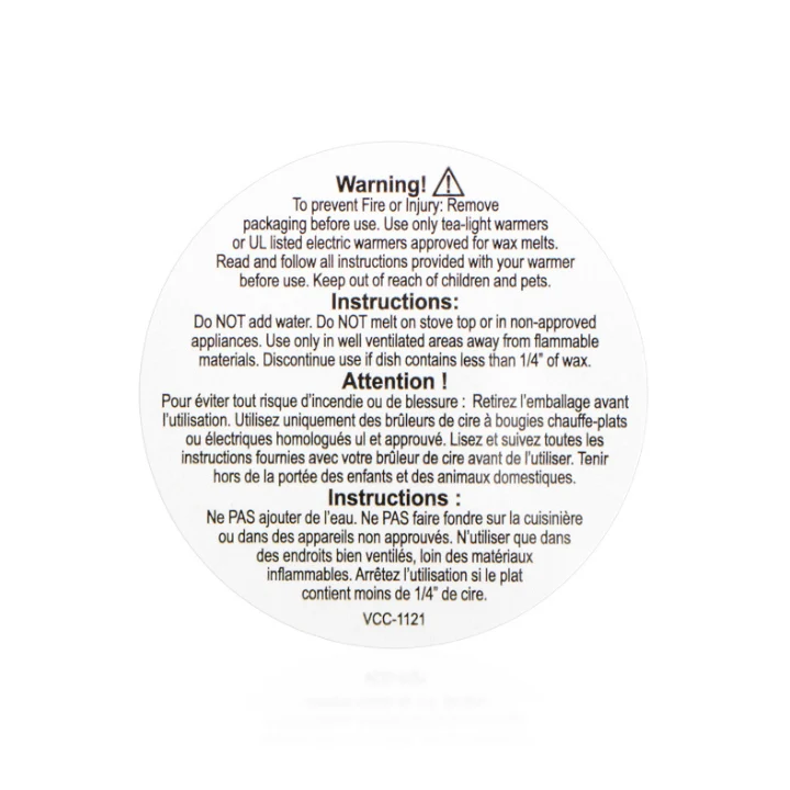 Caution Label - Bilingual Melt