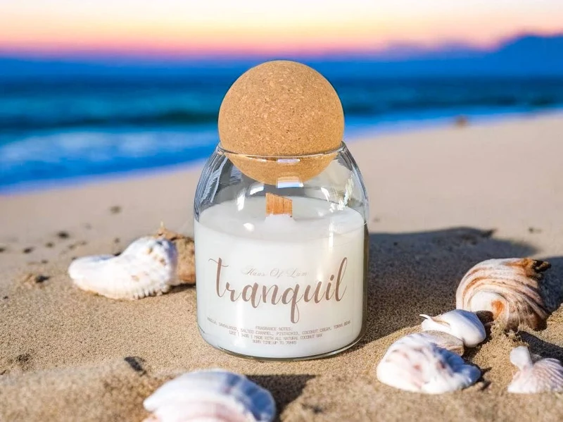 Tranquil Scented Candle ~ Wood Wick