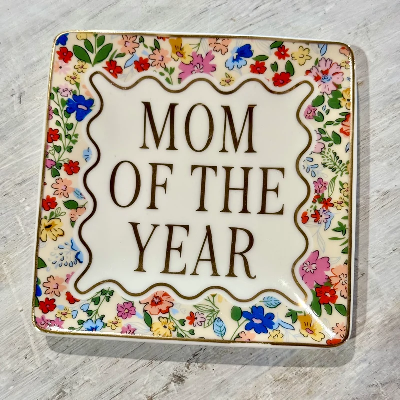 Ceramic Mother's Day Trinket Tray ~ Mom Of The Year