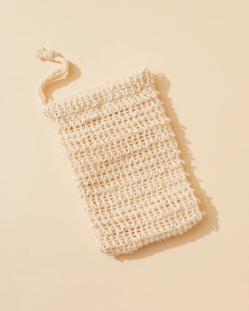 exfoliating soap bag