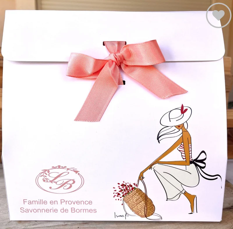 Pochette cartonnée cadeau vide - SAVONNERIE DE BORMES