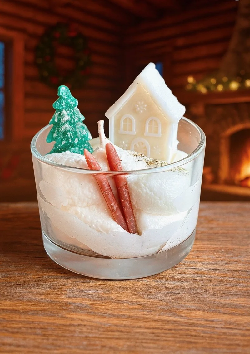 Bougie Verrine « Week-end à Courchevel » 160g – Savonnerie de Bormes