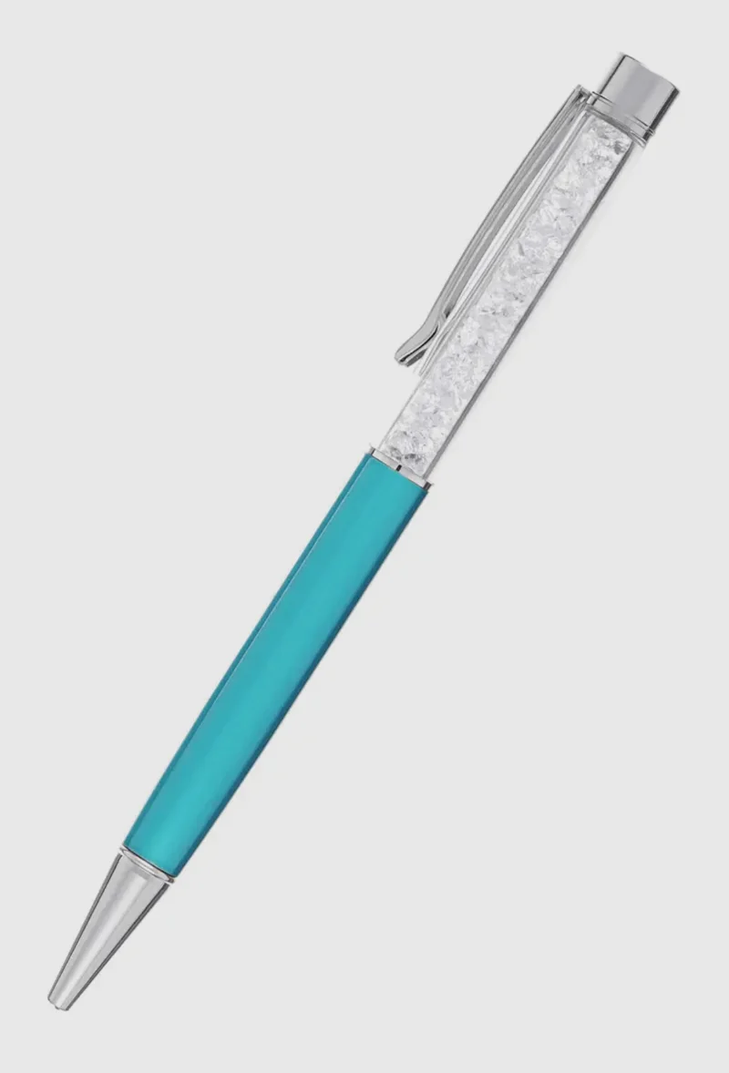 Stylo métal rhodié & cristal de Bohême - MCY Paris