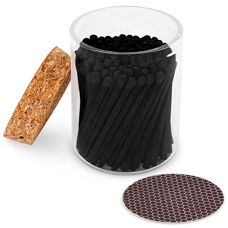 2" Matches in Cork Top Jar - Various Colors