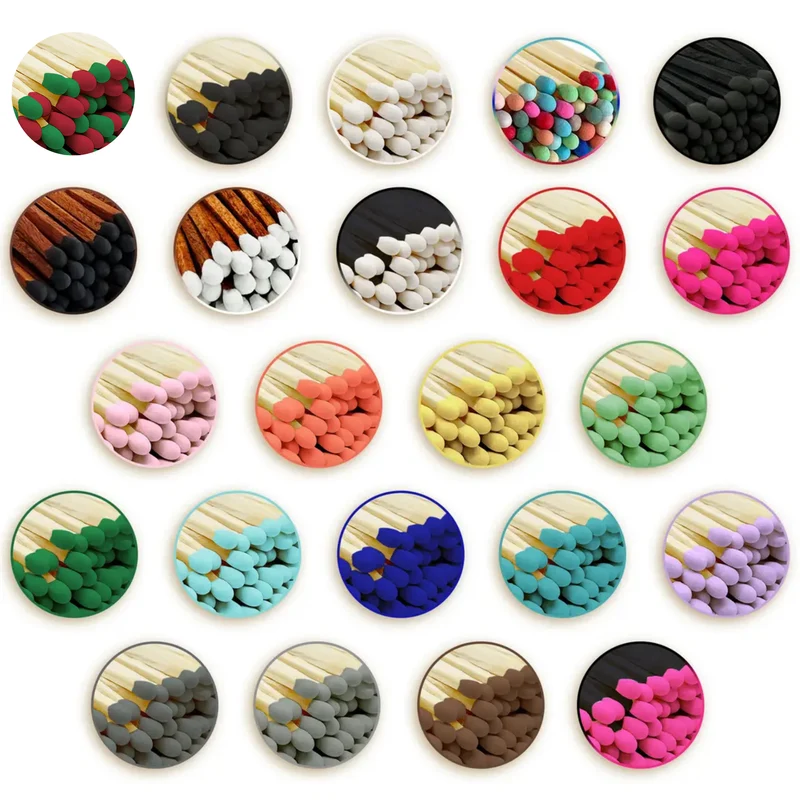2" Matches in Mini Cloche - Various Colors